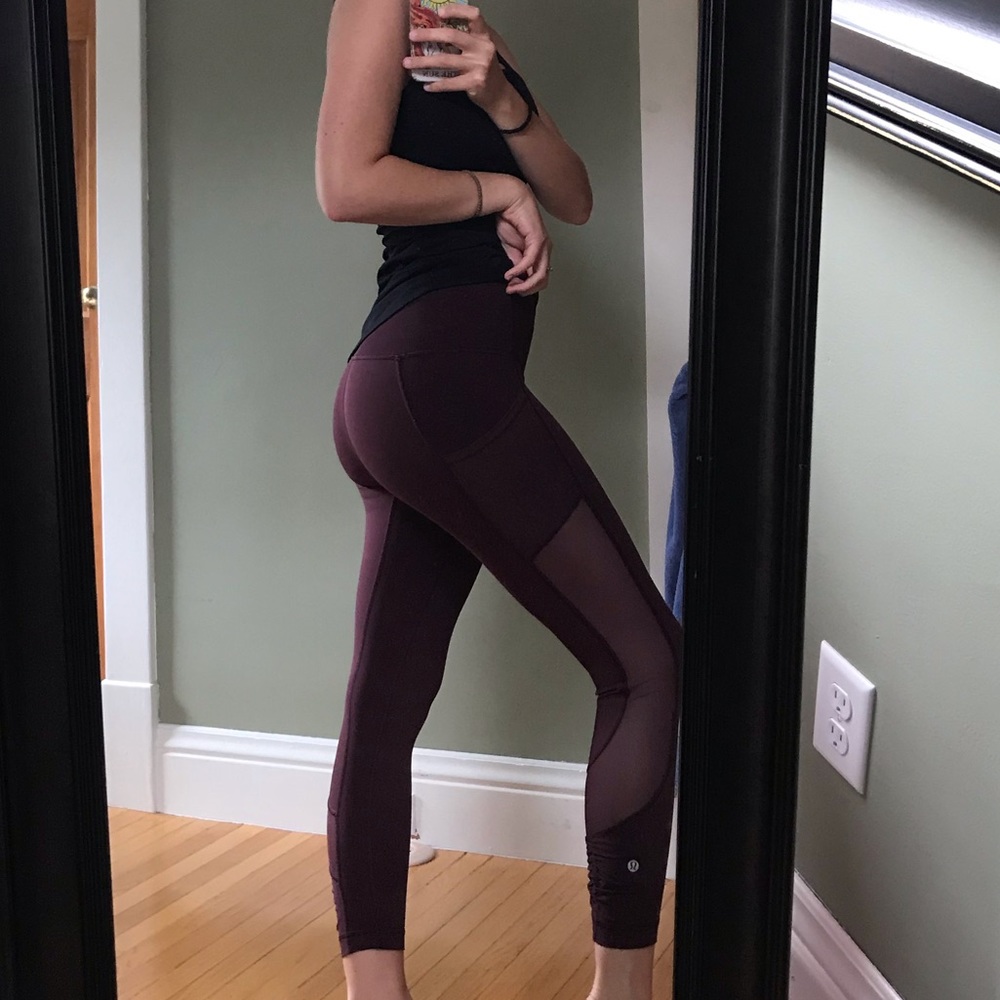 maroon lululemons